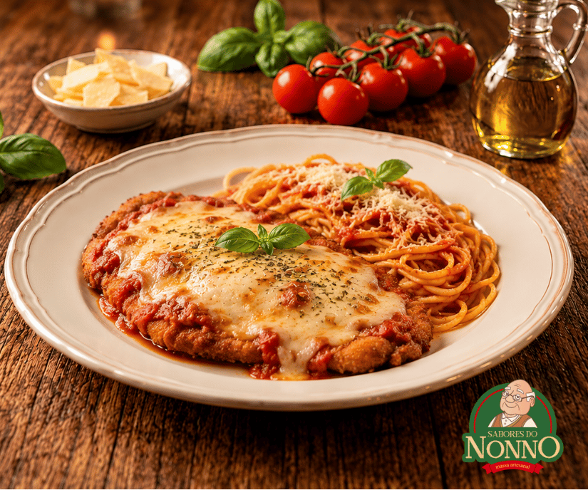 Filé de frango à parmegiana Sabores do Nonno